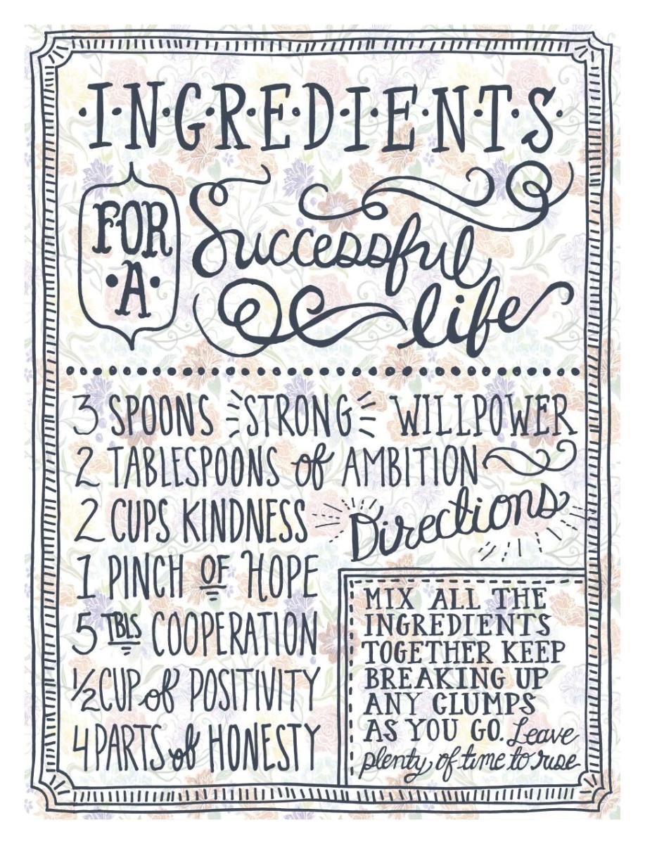 Ingredients For Life Ditzy Floral I -Paper Art-14"x18"