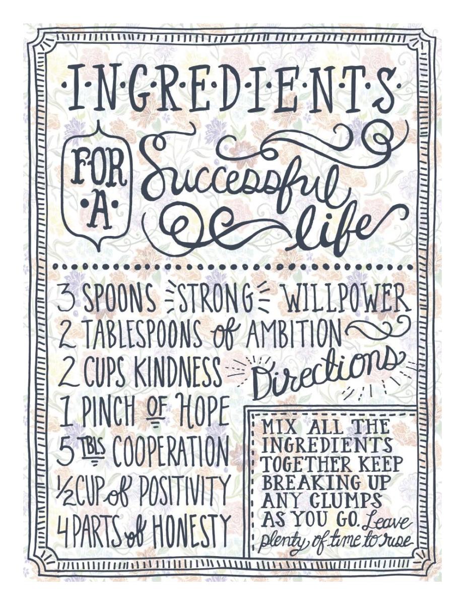 Ingredients For Life Ditzy Floral I -Paper Art-20"x26"