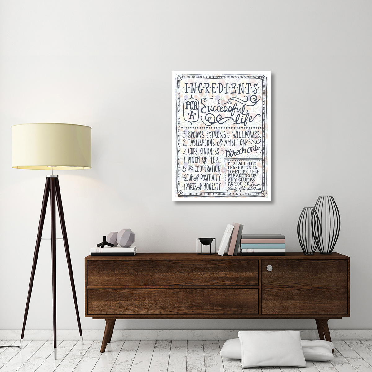 Ingredients For Life Ditzy Floral I -Paper Art-32&quotx42"