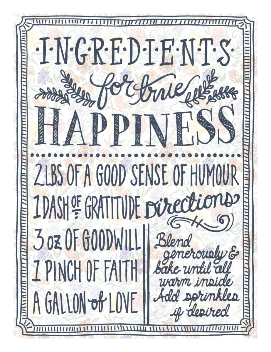 Ingredients For Life Ditzy Floral II -Paper Art-20"x26"
