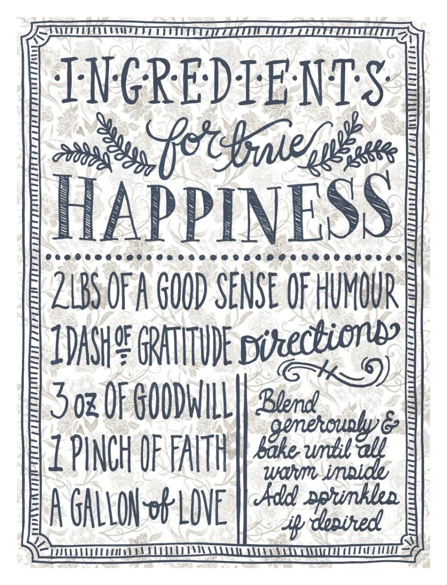 Ingredients For Life Ditzy Floral II Neutral -Paper Art-14"x18"