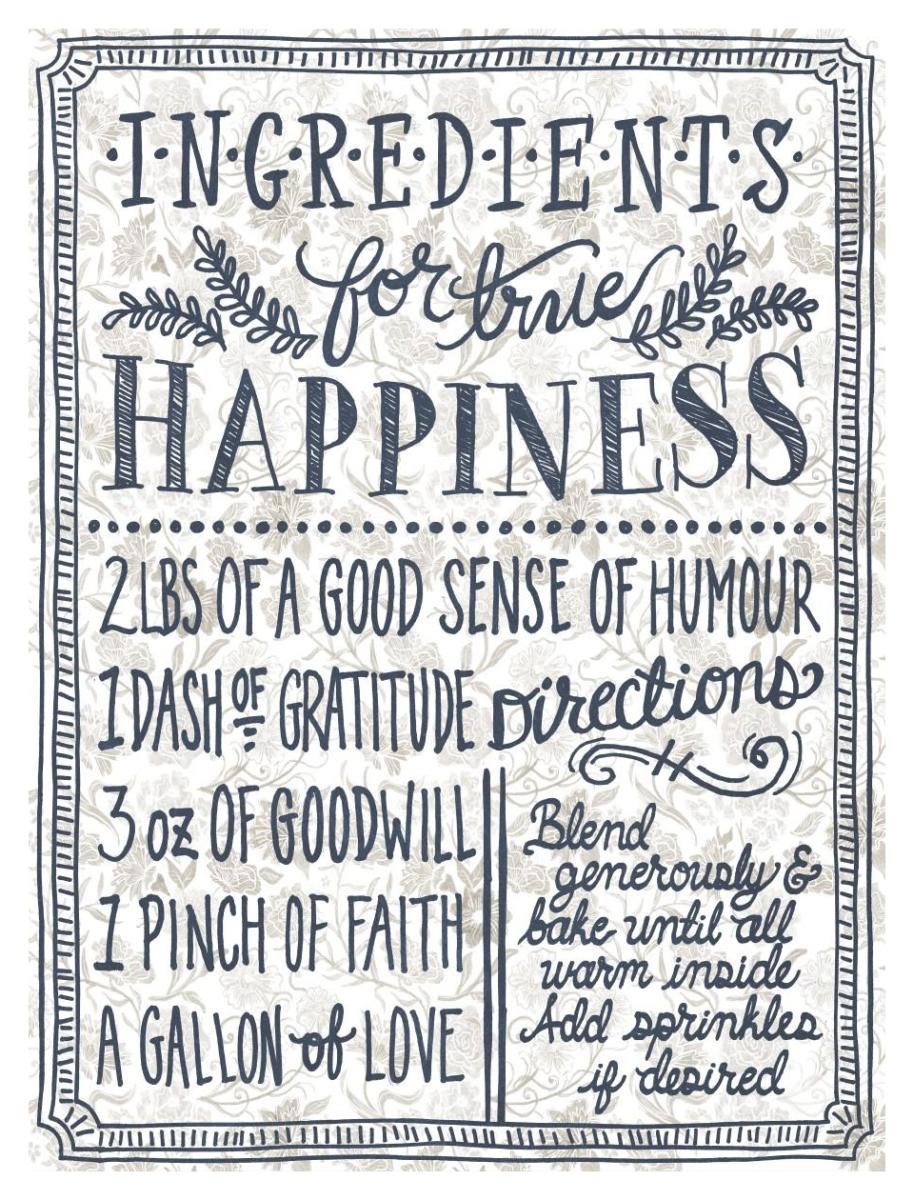 Ingredients For Life Ditzy Floral II Neutral -Paper Art-32"x42"