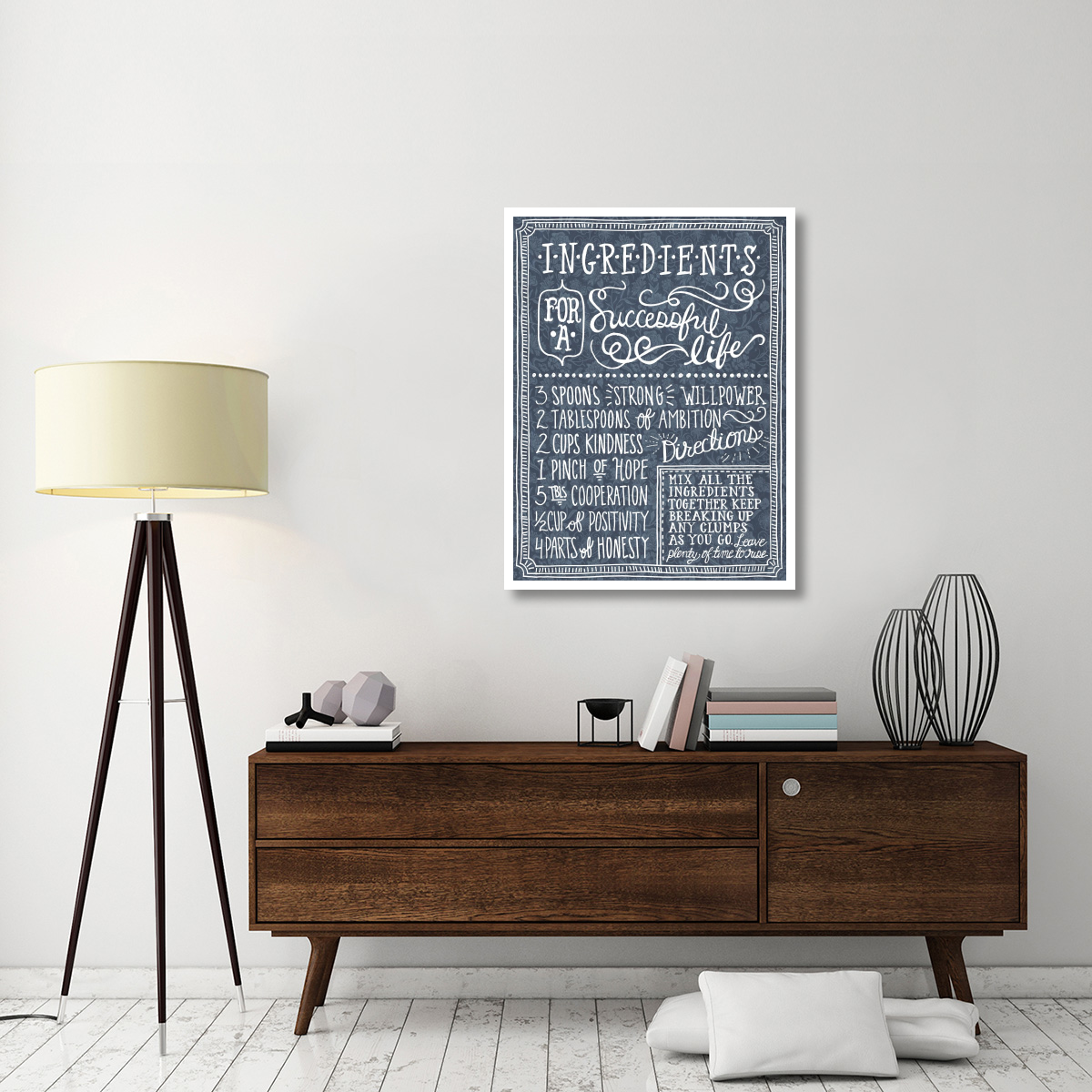 Ingredients For Life Ditzy Floral Blue I -Paper Art-32&quotx42"