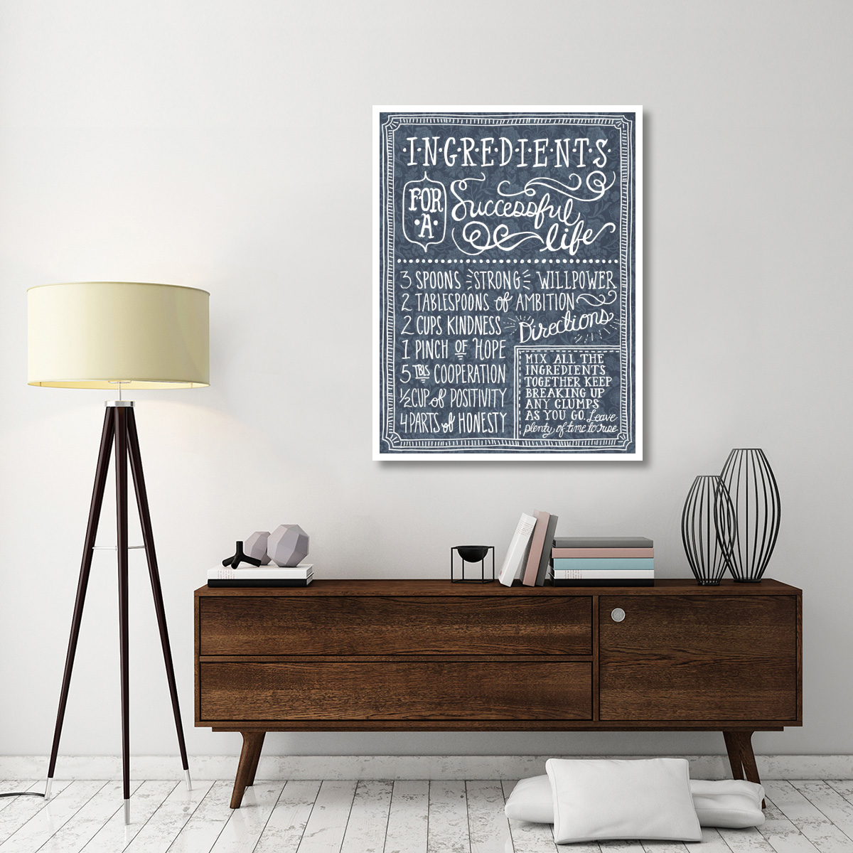Ingredients For Life Ditzy Floral Blue I -Paper Art-38&quotx50"