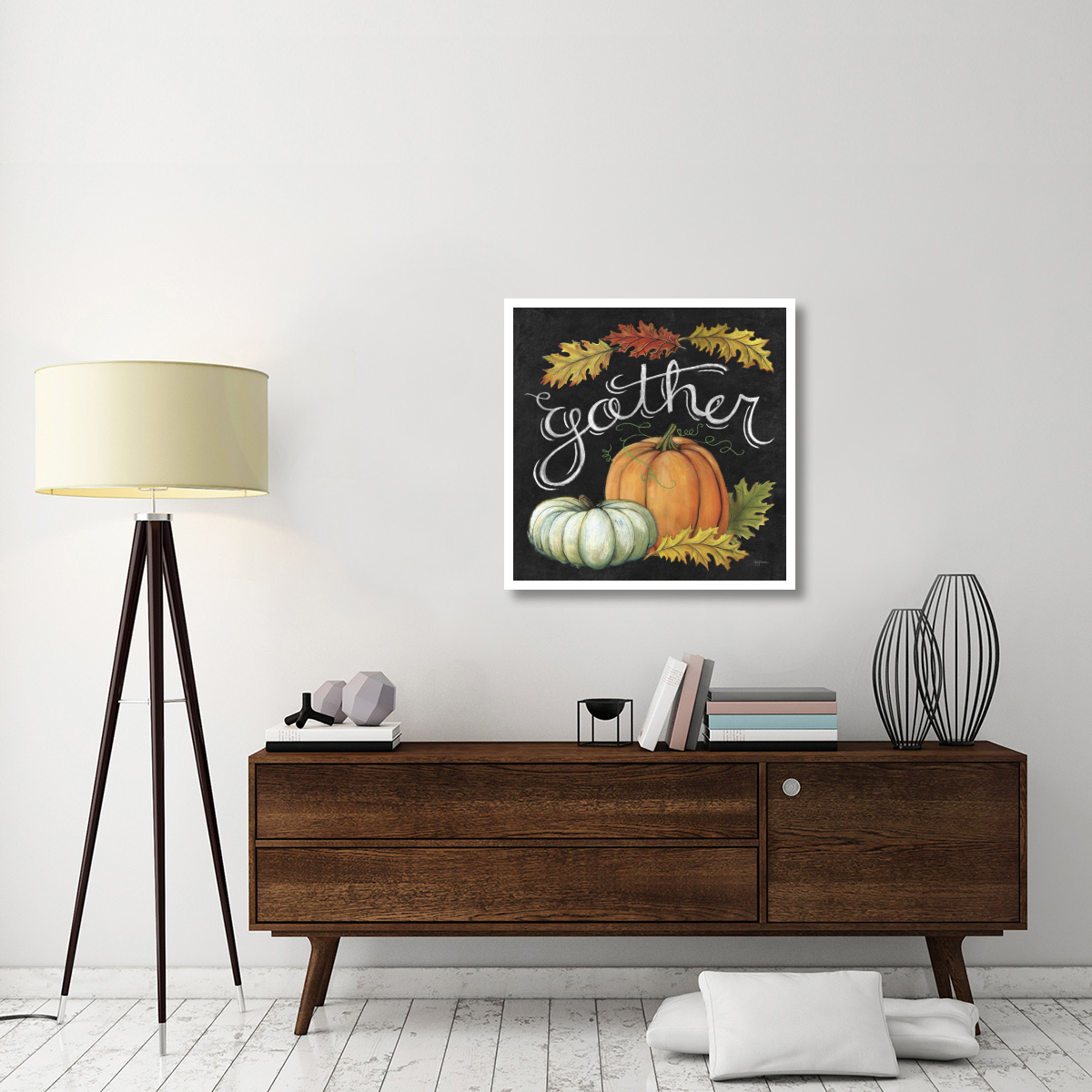 Autumn Harvest III Square -Paper Art-32&quotx32"
