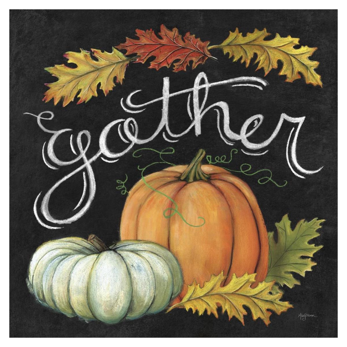 Autumn Harvest III Square -Paper Art-38"x38"
