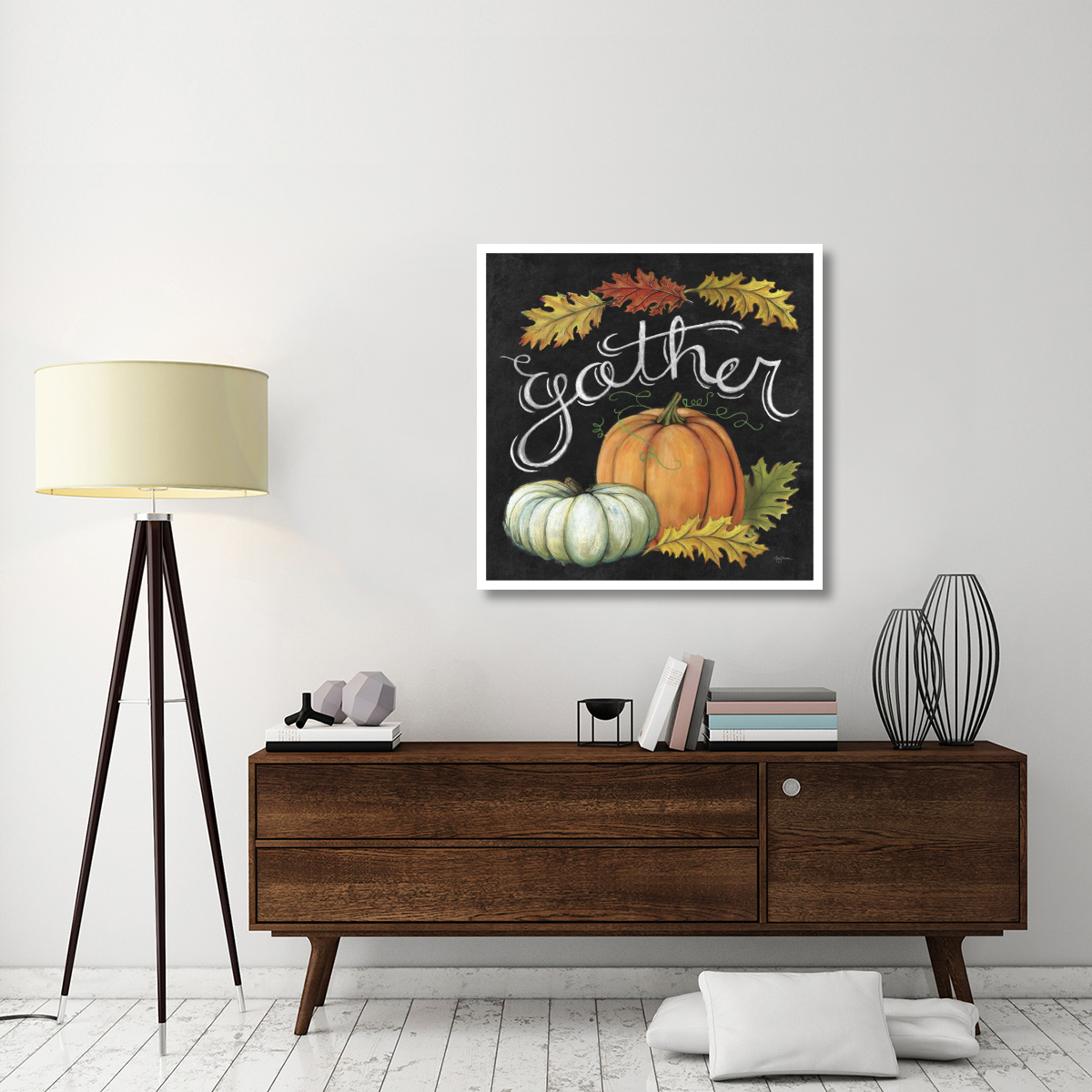Autumn Harvest III Square -Paper Art-38&quotx38"