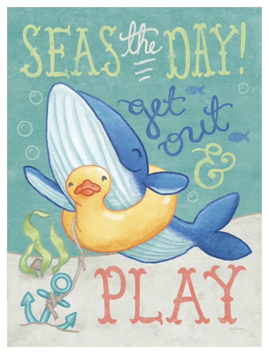 Ocean Friends V -Paper Art-38"x50"