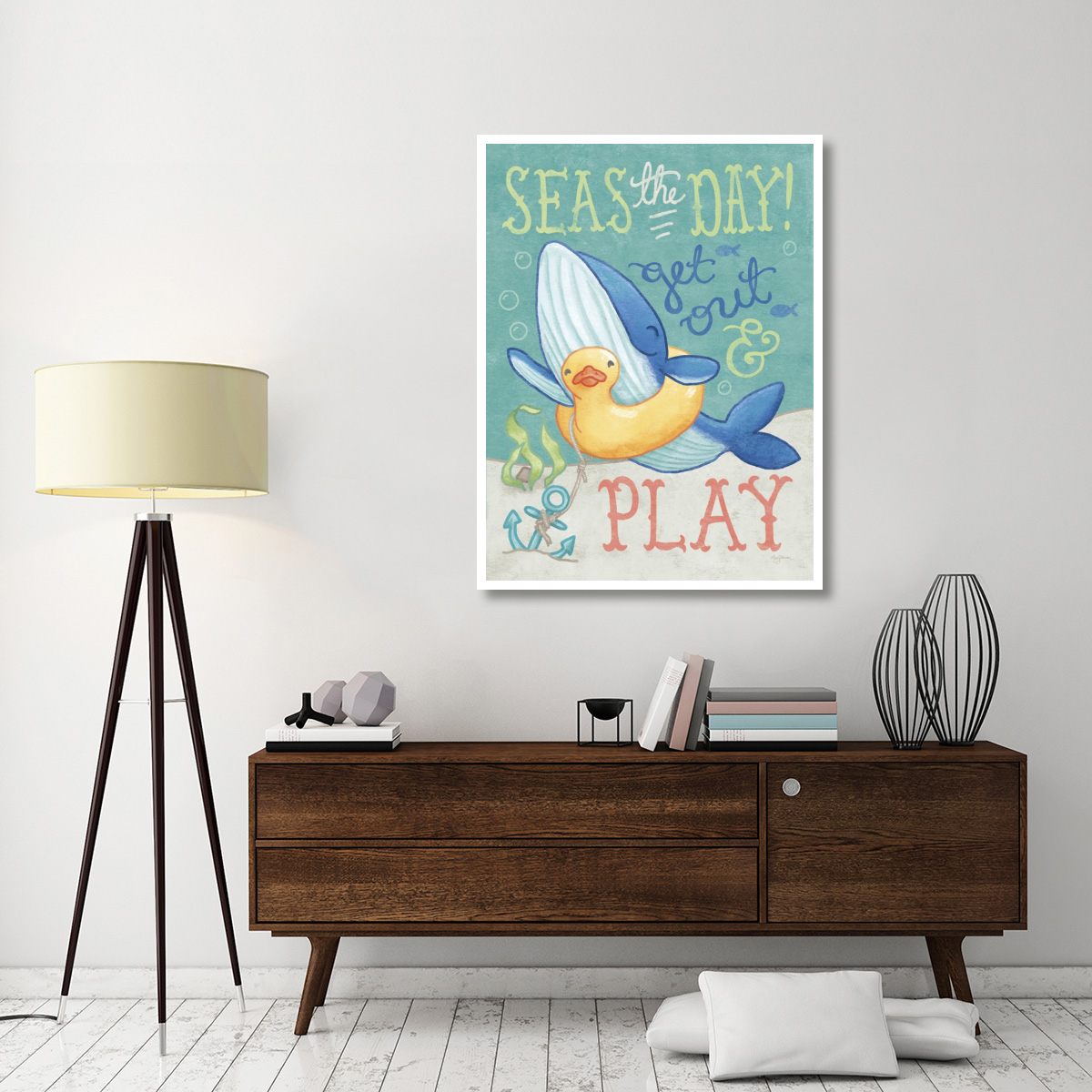 Ocean Friends V -Paper Art-38&quotx50"