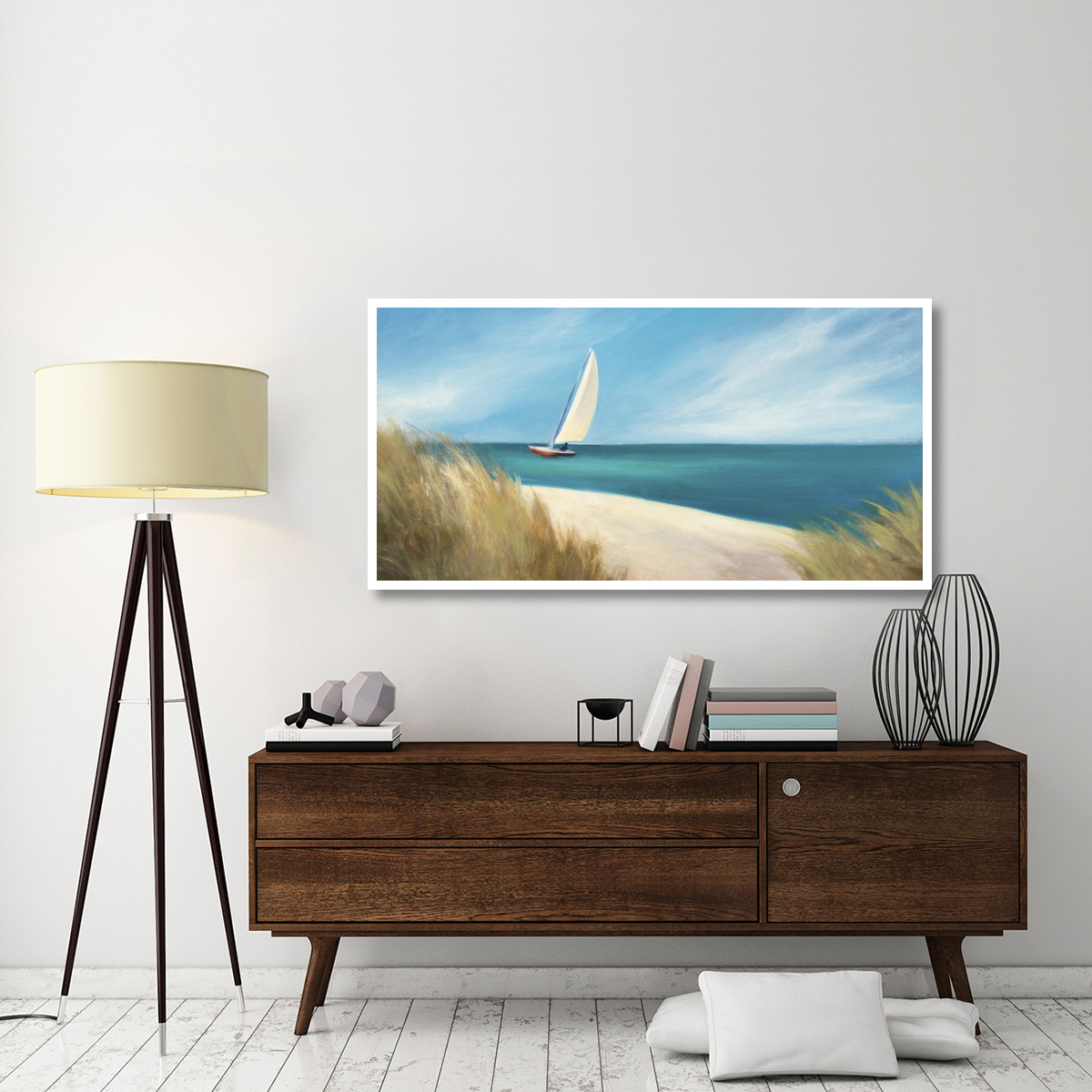 Sunday Sail Crop -Paper Art-62&quotx32"