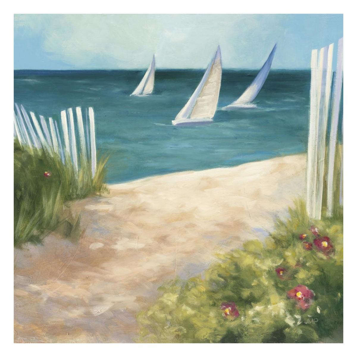 Regatta II Square -Paper Art-26"x26"