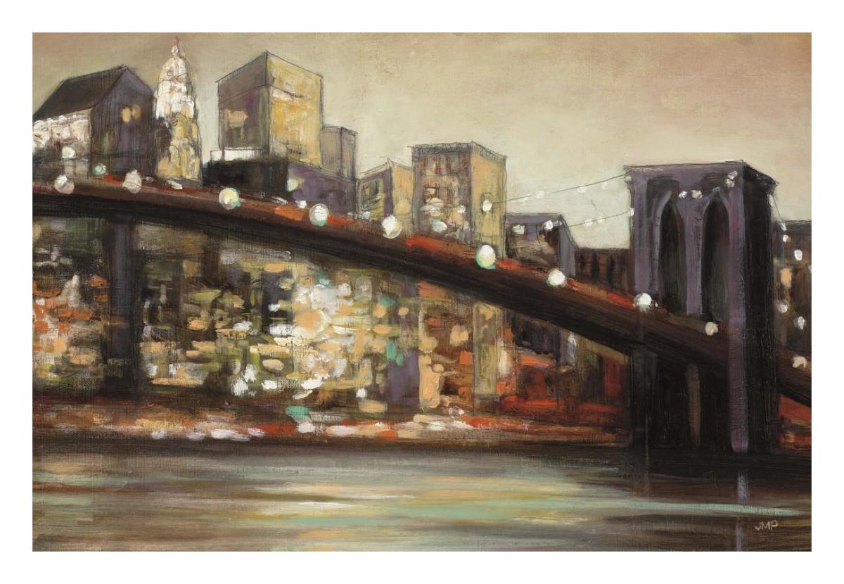 NYC After Hours Crop -Paper Art-26"x18"