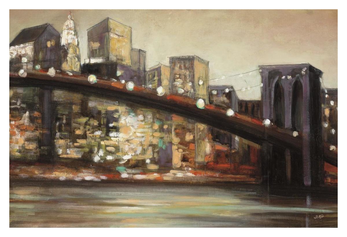 NYC After Hours Crop -Paper Art-38"x26"