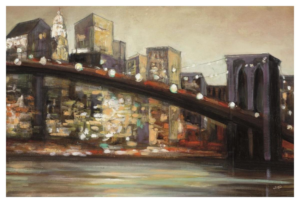 NYC After Hours Crop -Paper Art-50"x34"