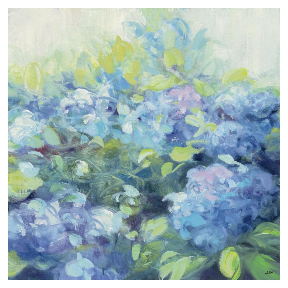 Bright Hydrangea II -Paper Art-38"x38"