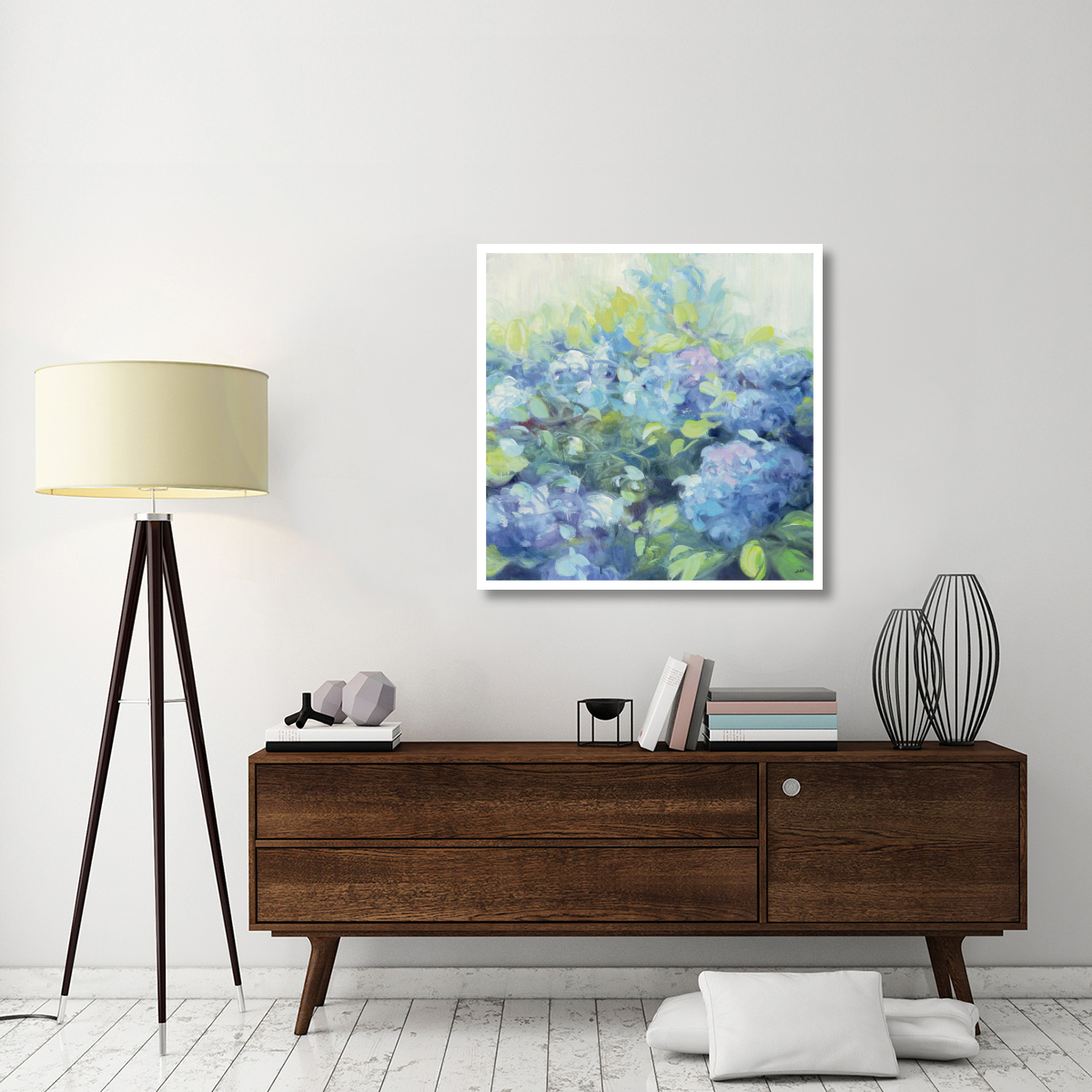 Bright Hydrangea II -Paper Art-38&quotx38"