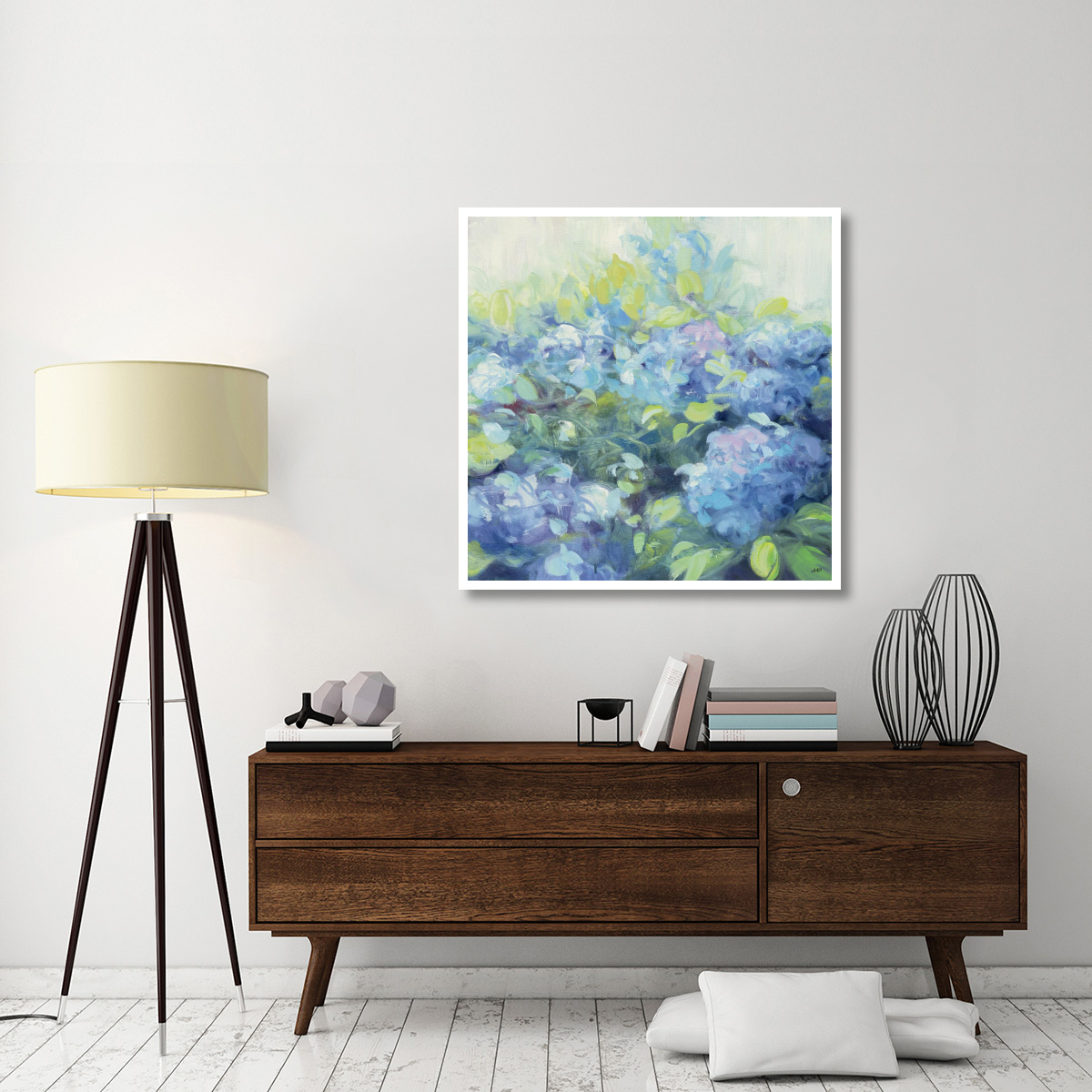 Bright Hydrangea II -Paper Art-42&quotx42"