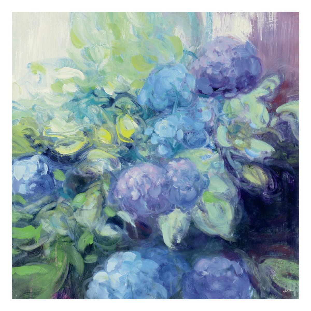 Bright Hydrangea III -Paper Art-26"x26"