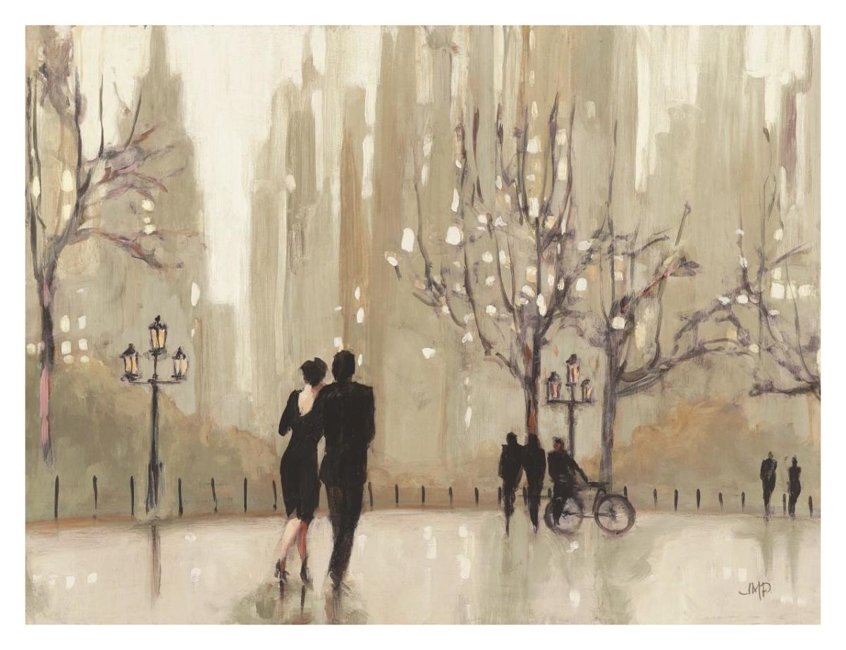 An Evening Out Neutral -Paper Art-34"x26"