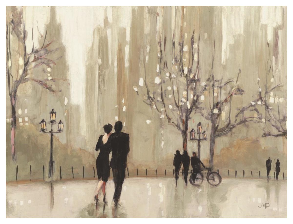 An Evening Out Neutral -Paper Art-50"x38"