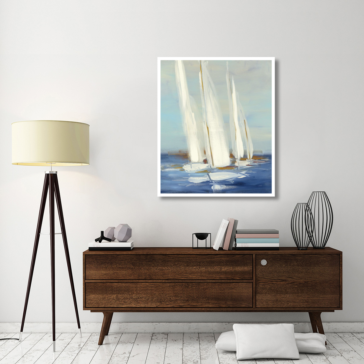 Summer Regatta II -Paper Art-38.96&quotx46"
