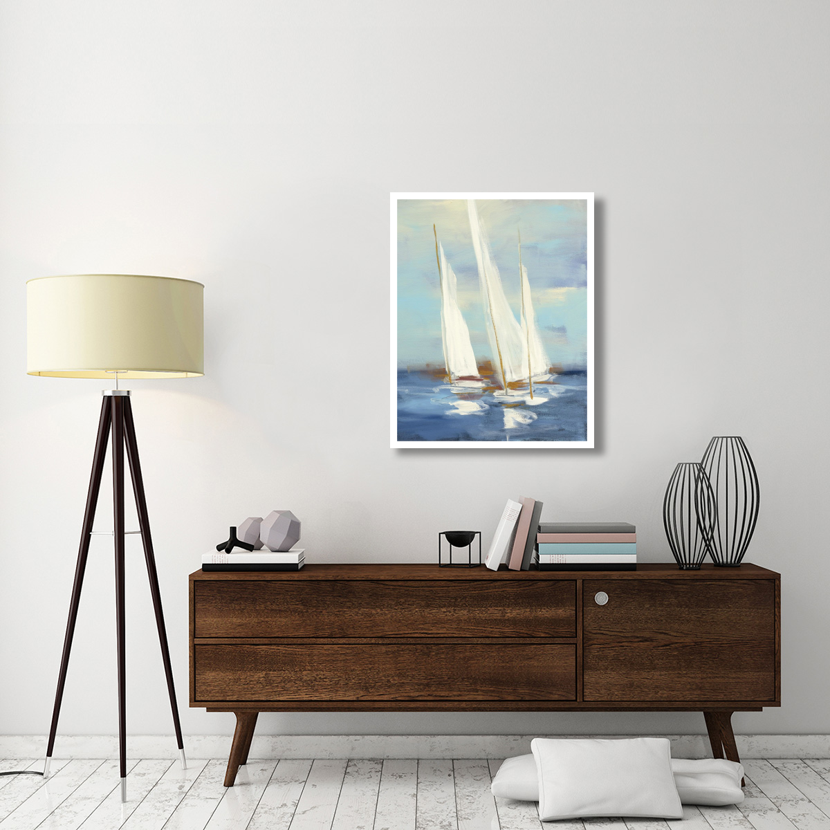 Summer Regatta III -Paper Art-30&quotx37"