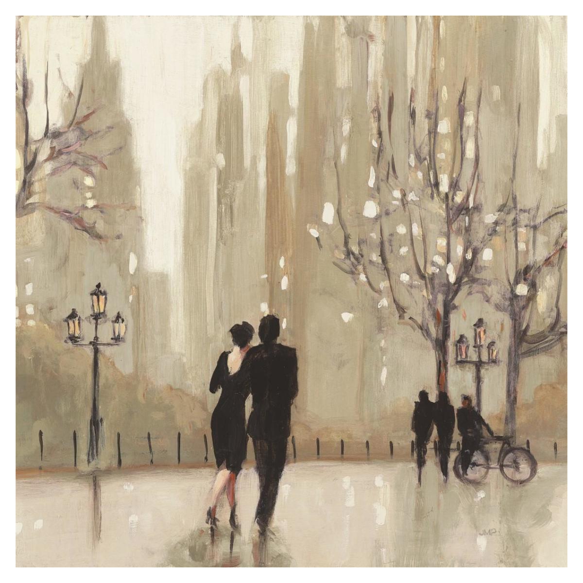 An Evening Out Neutral Crop -Paper Art-38"x38"