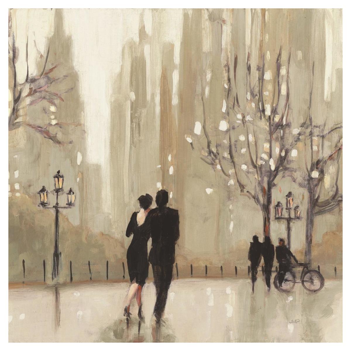 An Evening Out Neutral Crop -Paper Art-42"x42"
