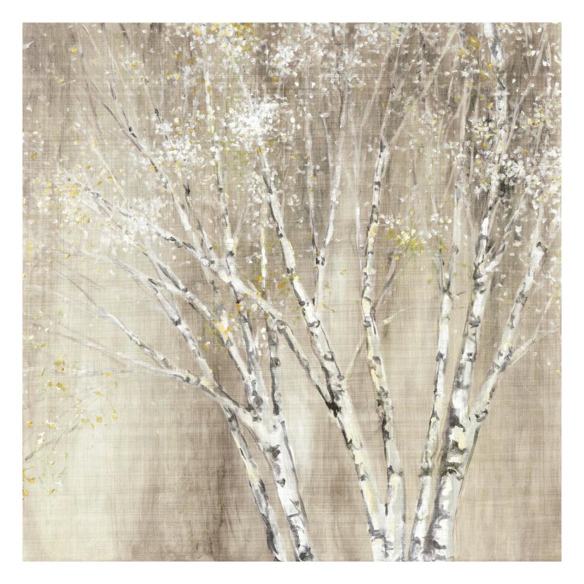 Blue Birch Neutral -Paper Art-26"x26"