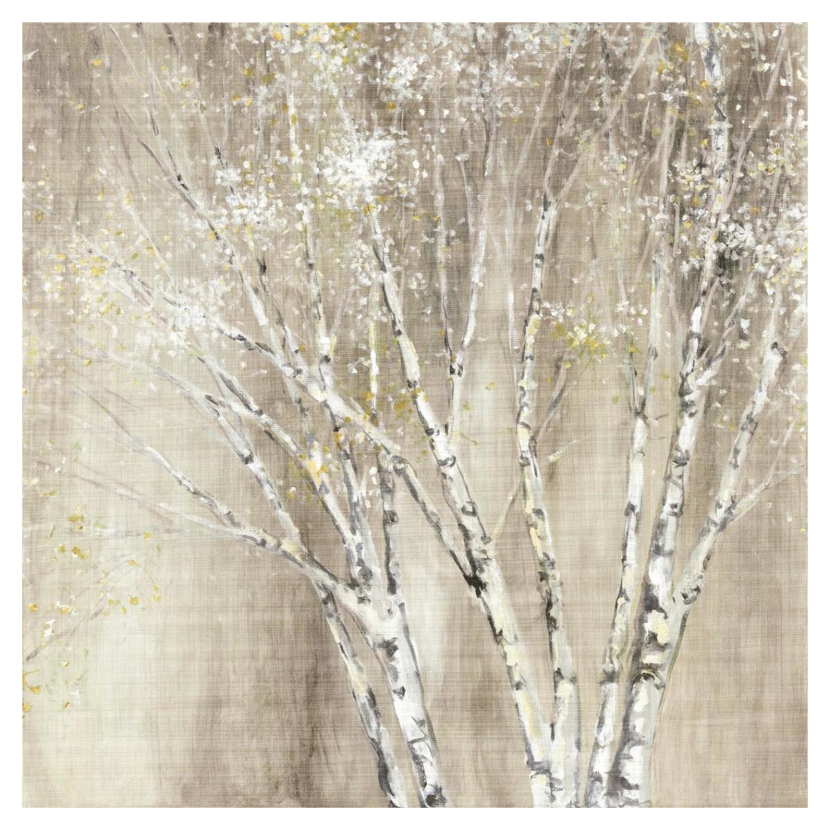 Blue Birch Neutral -Paper Art-38"x38"