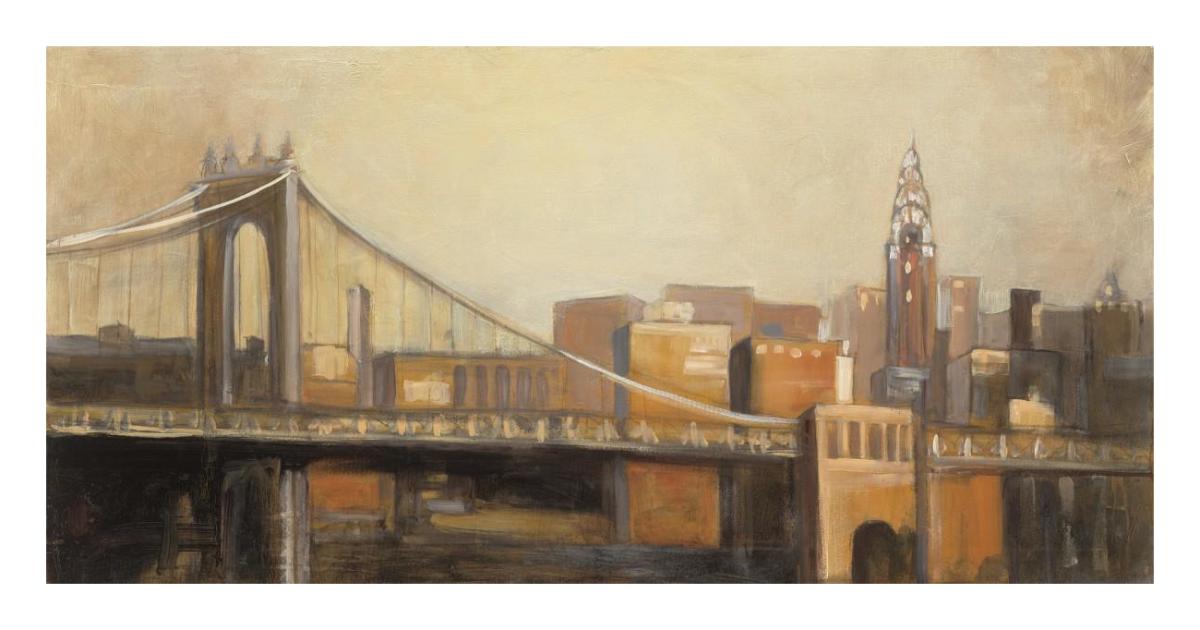 NYC Dawn -Paper Art-26"x14"