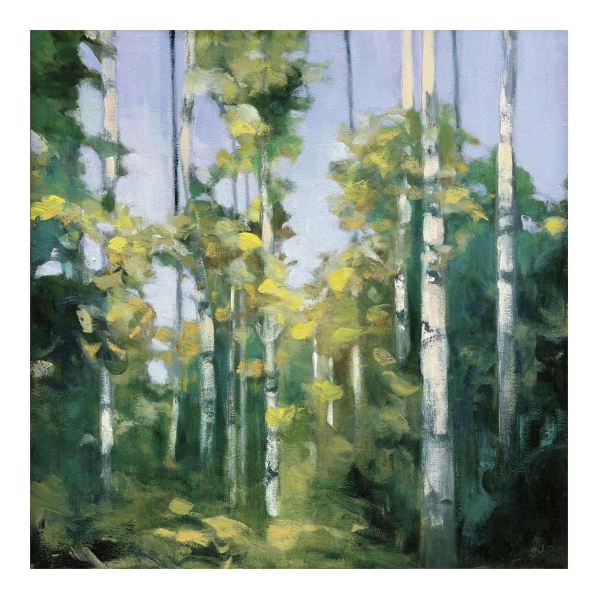 Birches -Paper Art-20"x20"