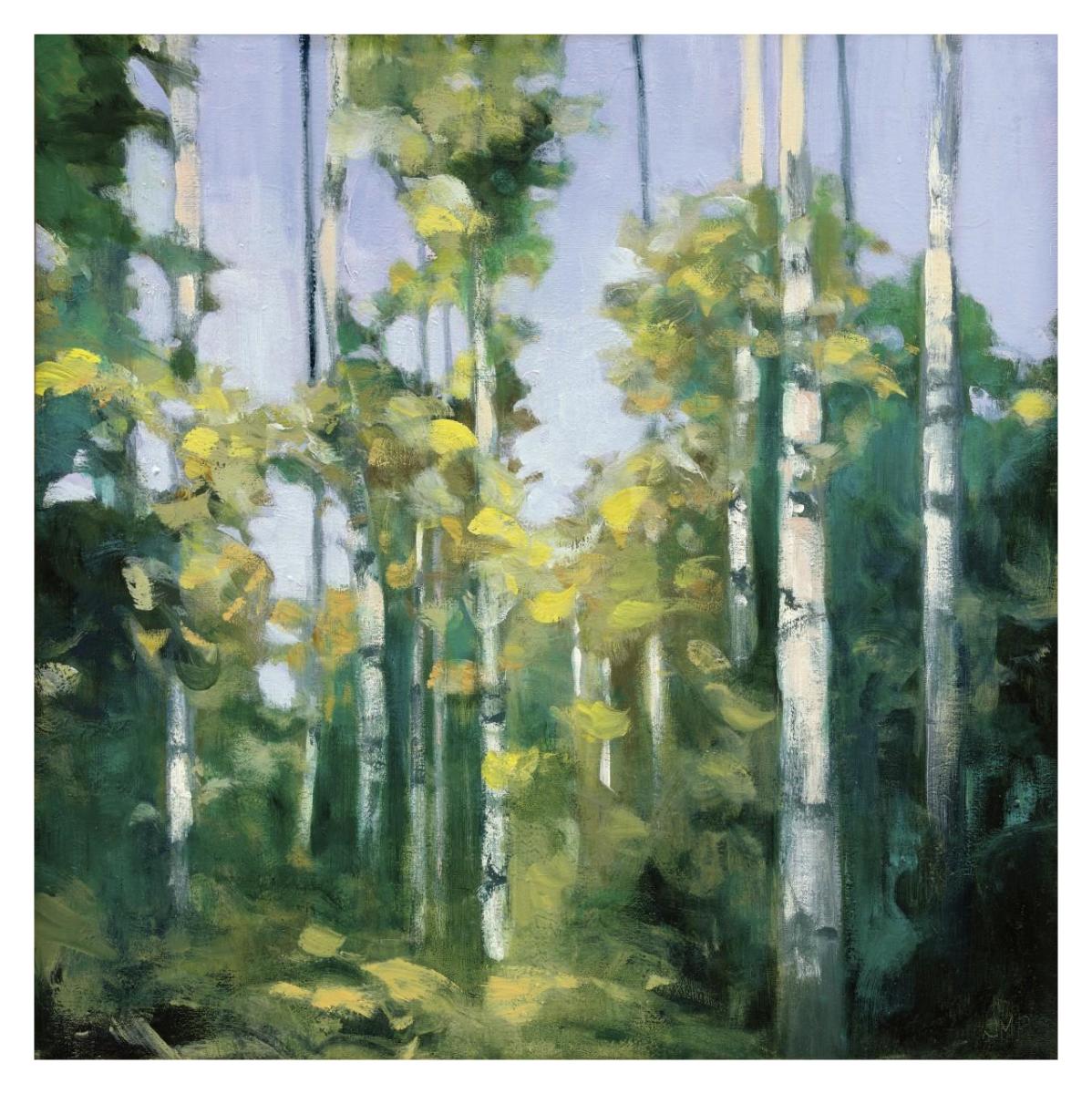 Birches -Paper Art-32"x32"