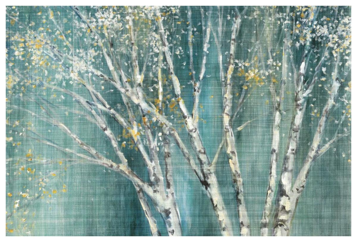 Blue Birch Horizontal -Paper Art-62"x42"