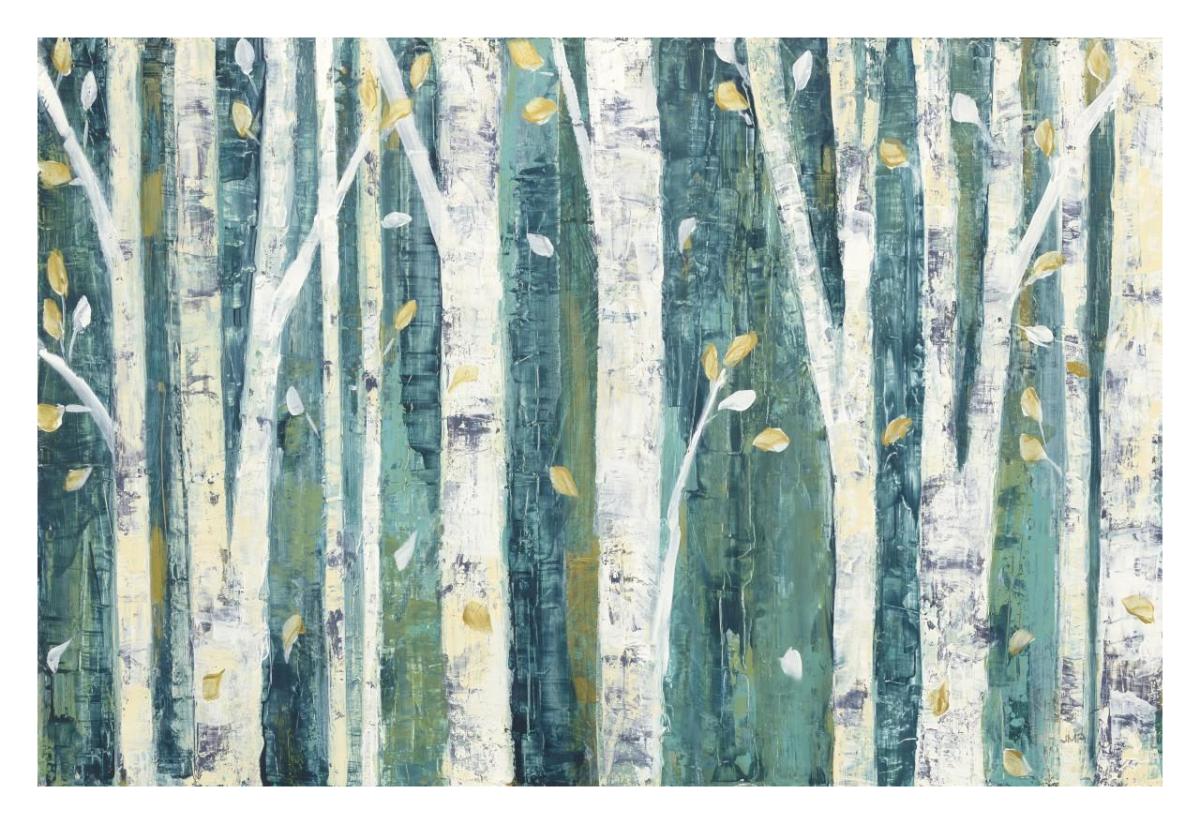 Birches in Spring -Paper Art-32"x22"
