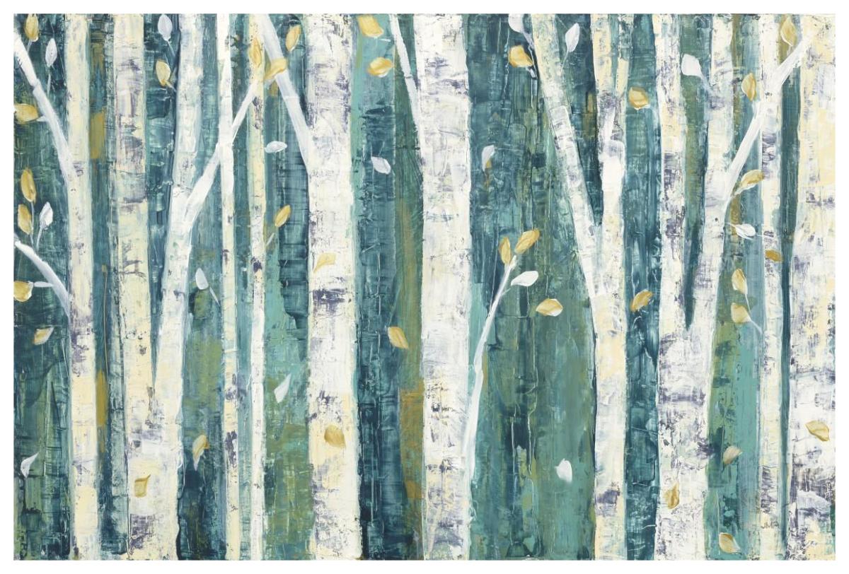 Birches in Spring -Paper Art-62"x42"