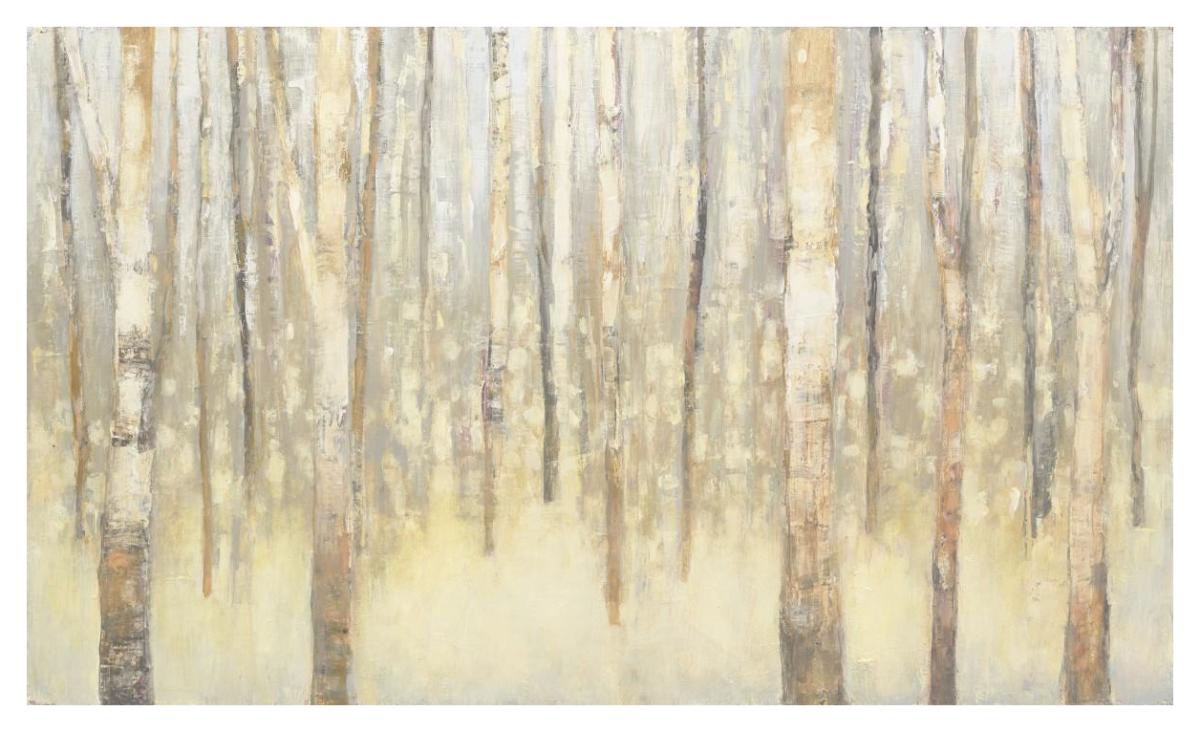 Birches in Winter -Paper Art-46"x27.96"