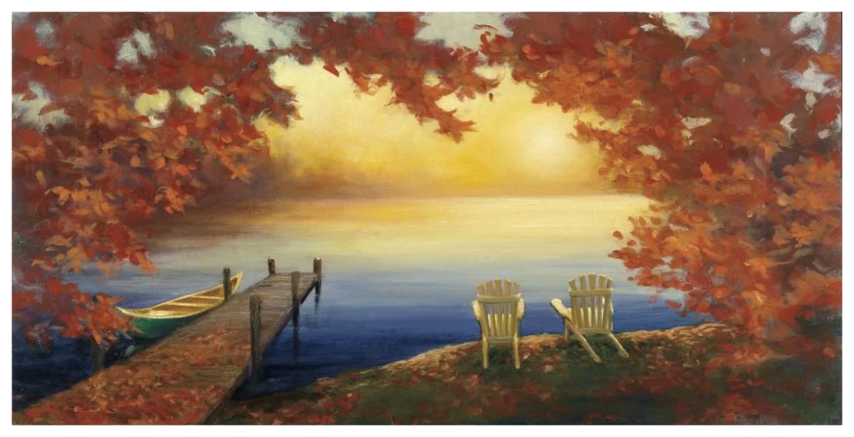 Autumn Glow Crop v2 -Paper Art-74"x38"
