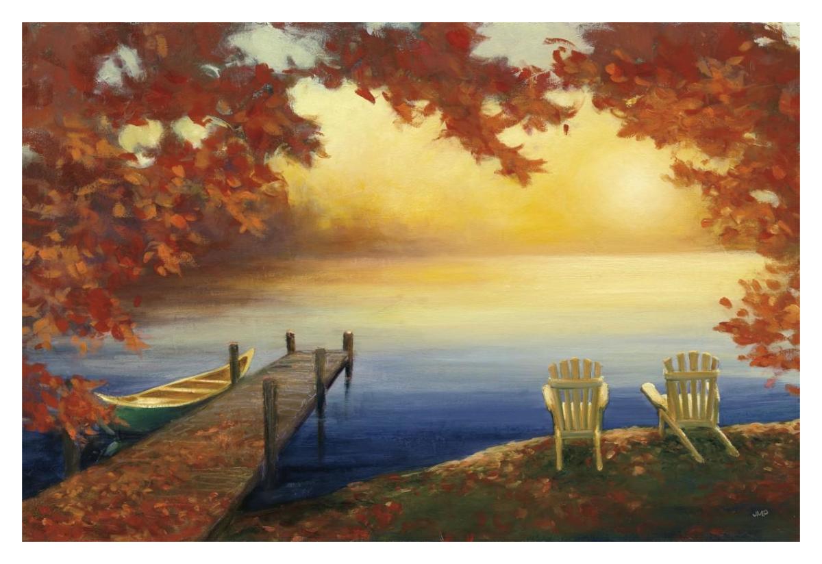 Autumn Glow Crop v2 -Paper Art-38"x26"