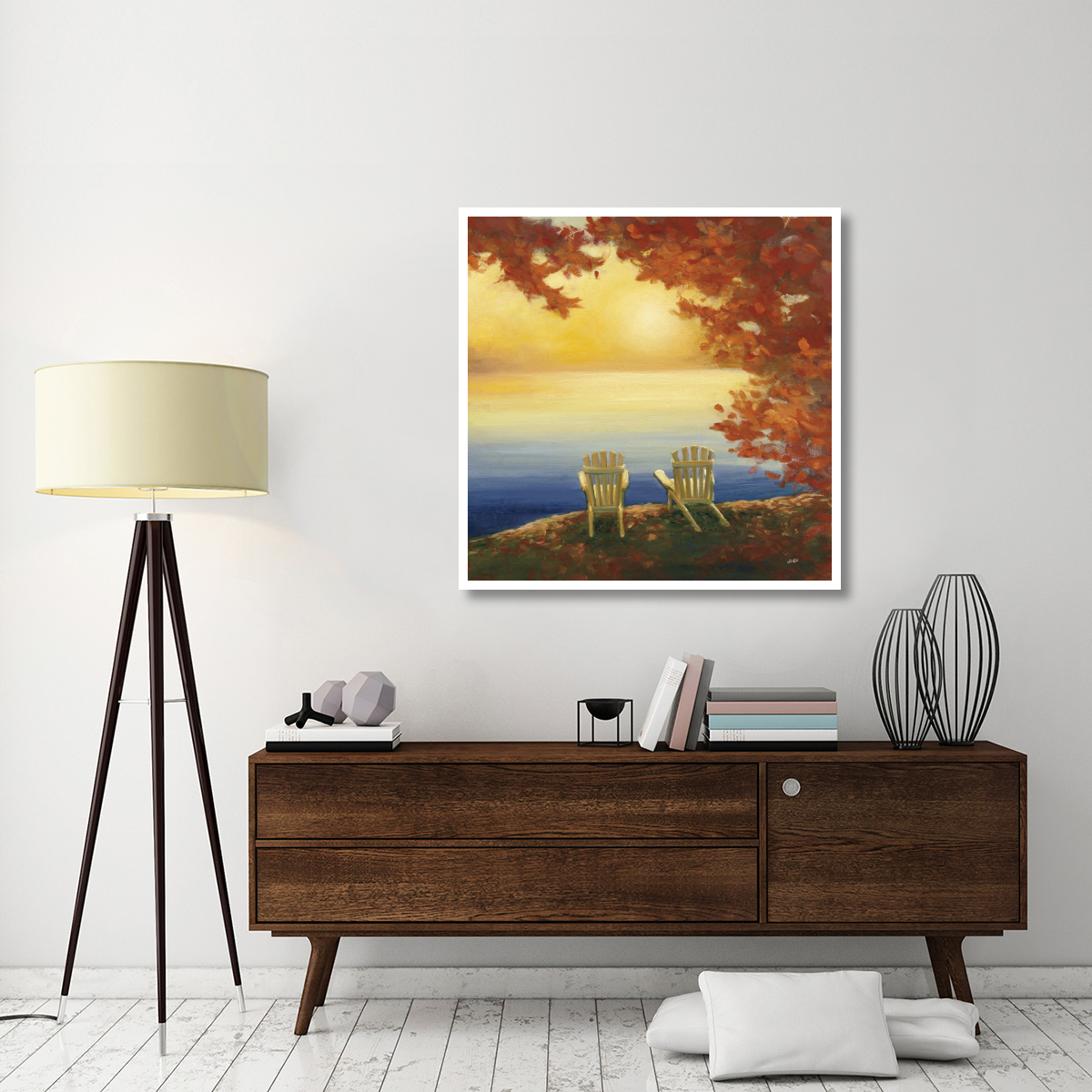 Autumn Glow II -Paper Art-42&quotx42"