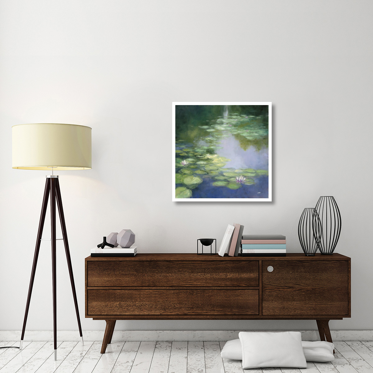 Blue Lily I -Paper Art-32&quotx32"
