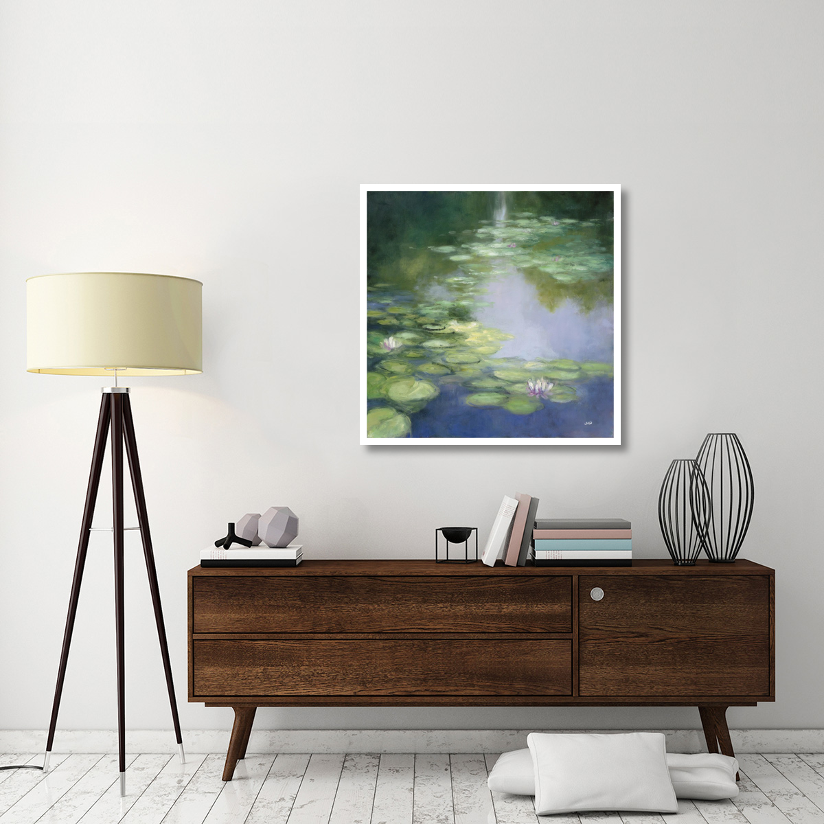 Blue Lily I -Paper Art-38&quotx38"