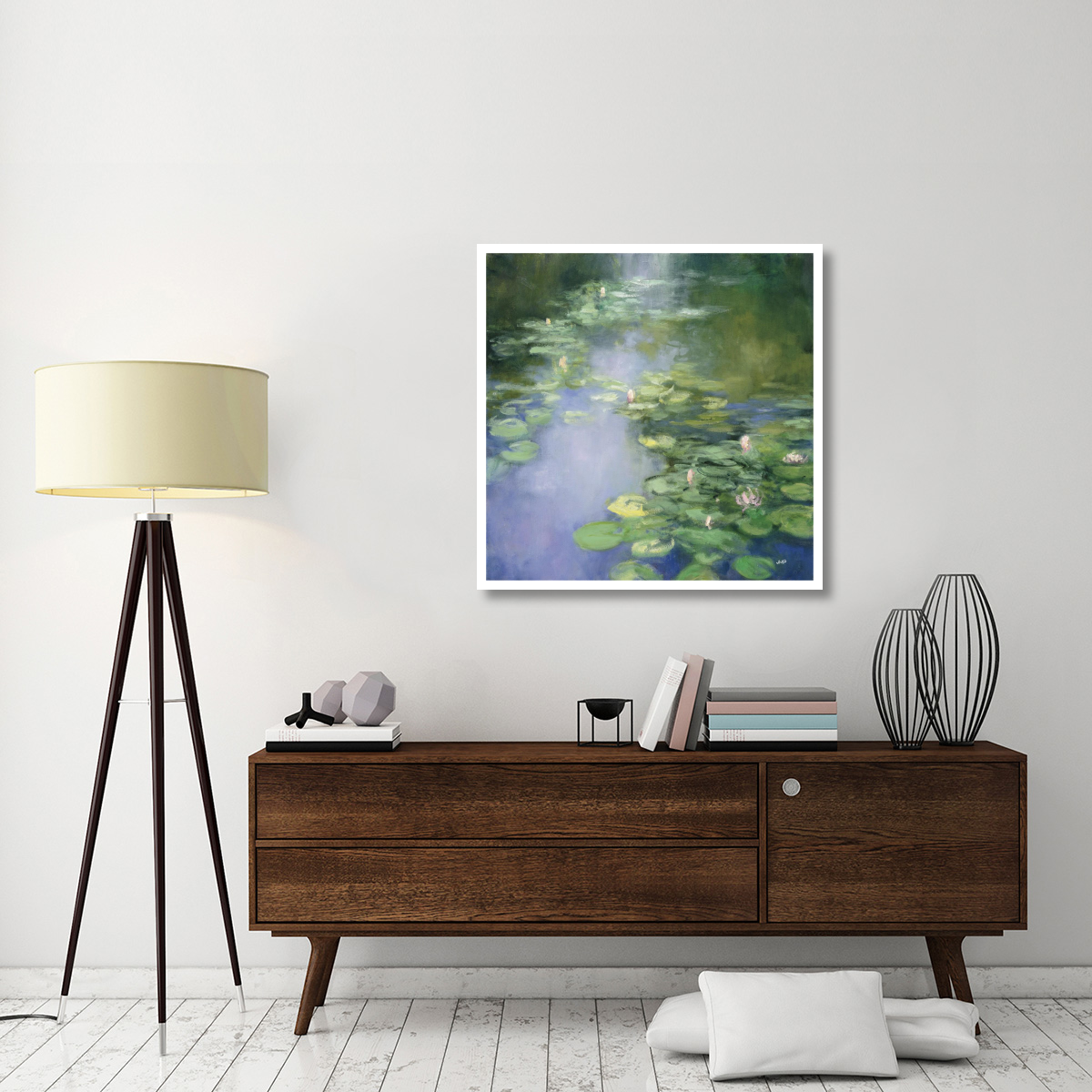 Blue Lily II -Paper Art-38&quotx38"