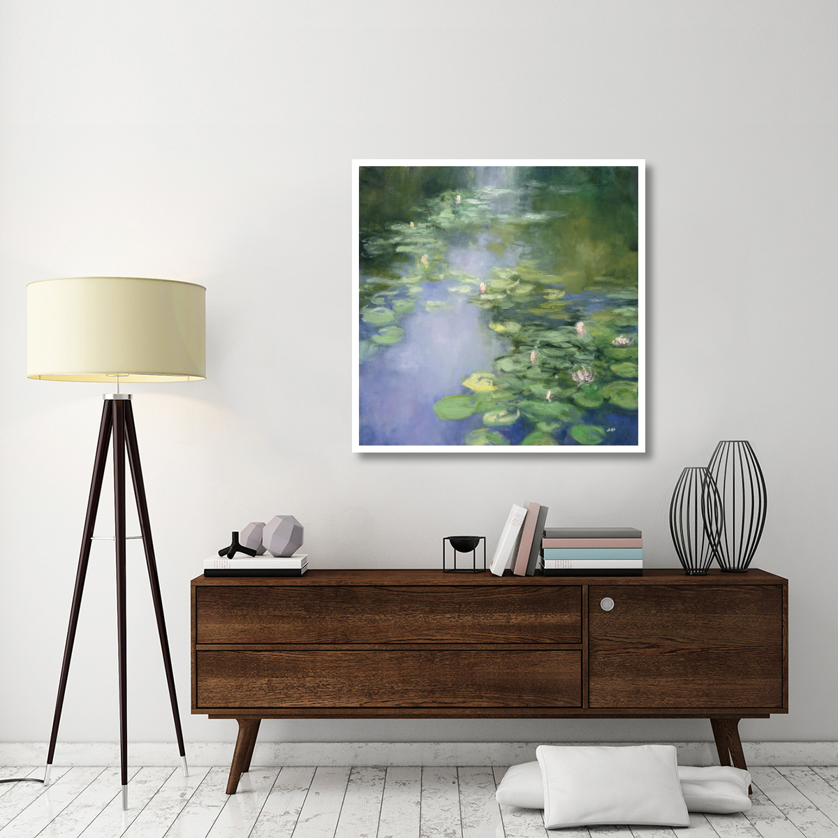Blue Lily II -Paper Art-42&quotx42"