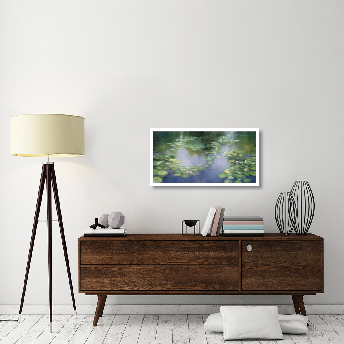 Blue Lily III -Paper Art-38&quotx20"