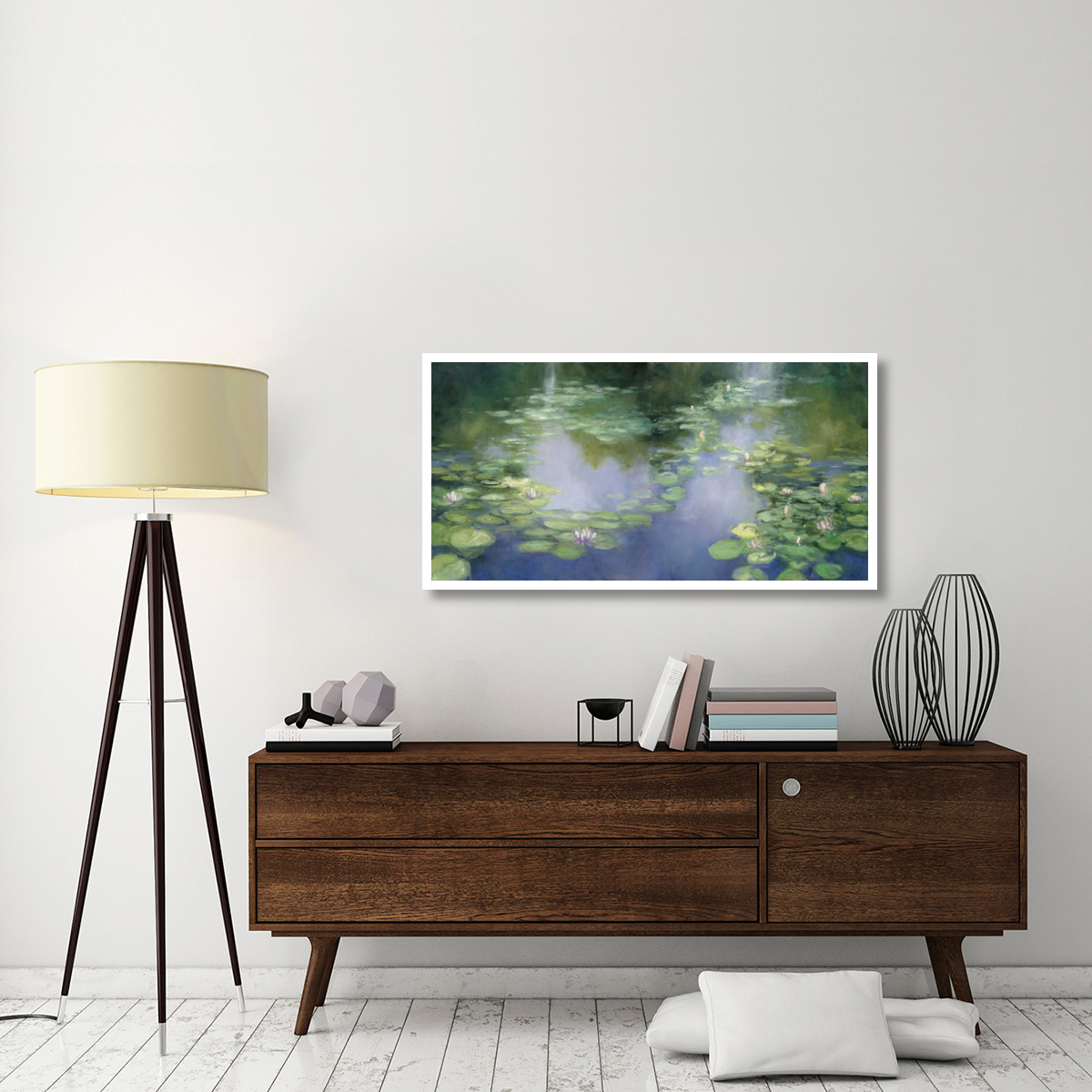 Blue Lily III -Paper Art-50&quotx26"