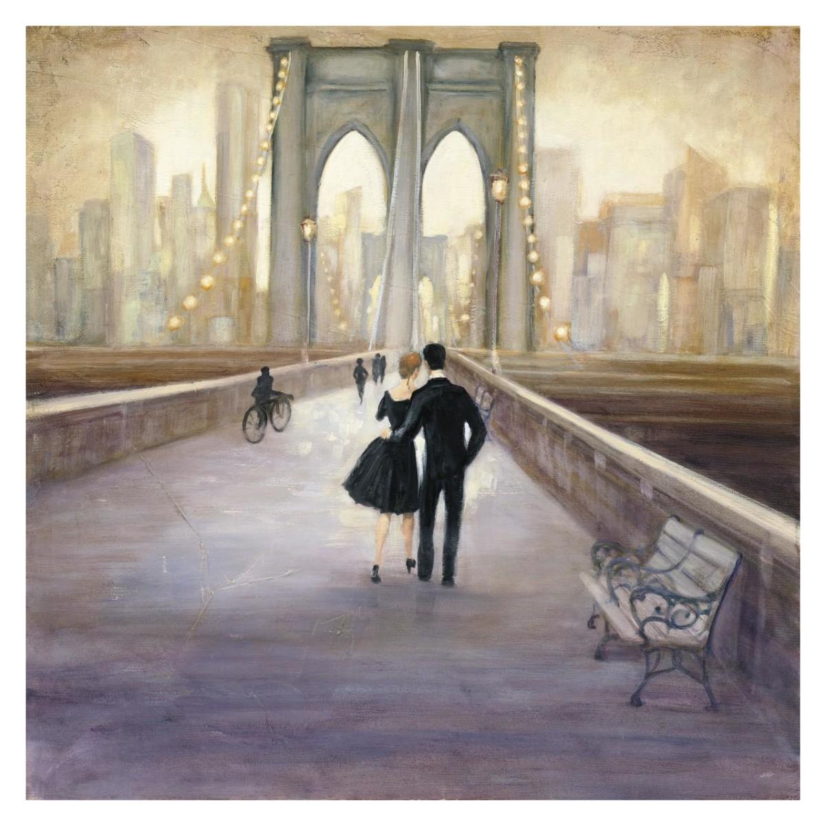 Bridge to NY -Paper Art-32"x32"