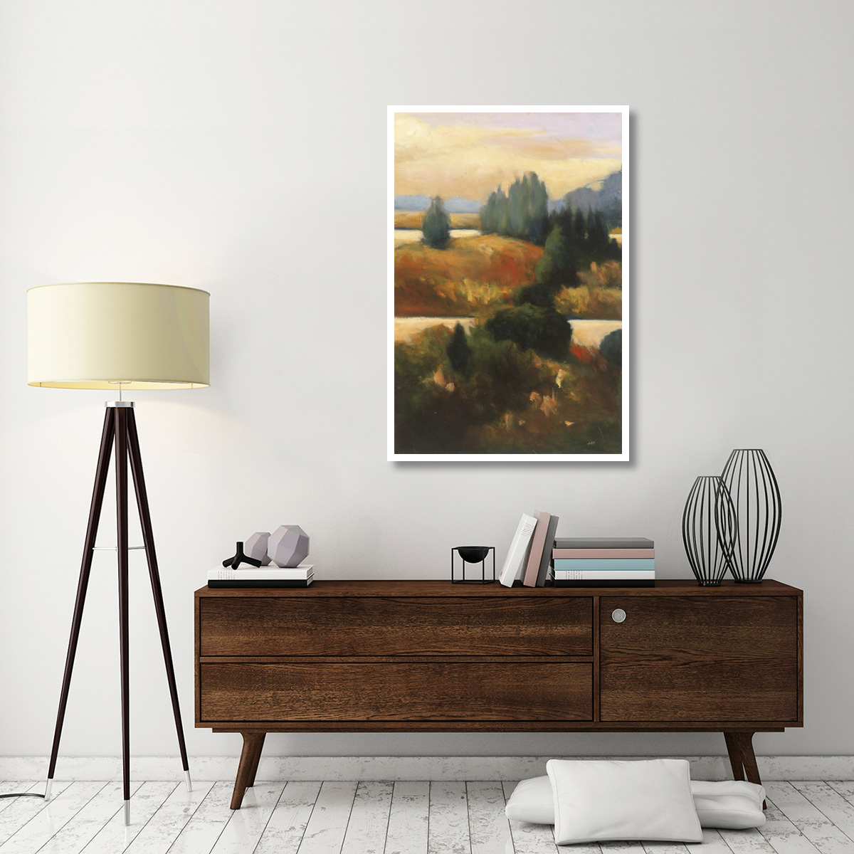 Around the Bend -Paper Art-34&quotx50"