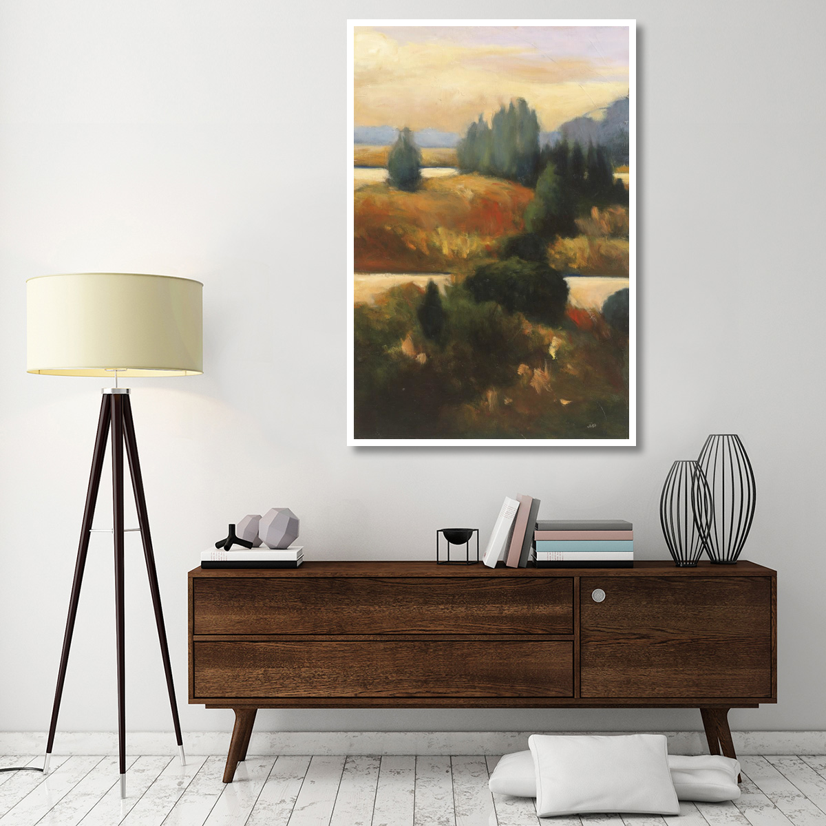 Around the Bend -Paper Art-42&quotx62"