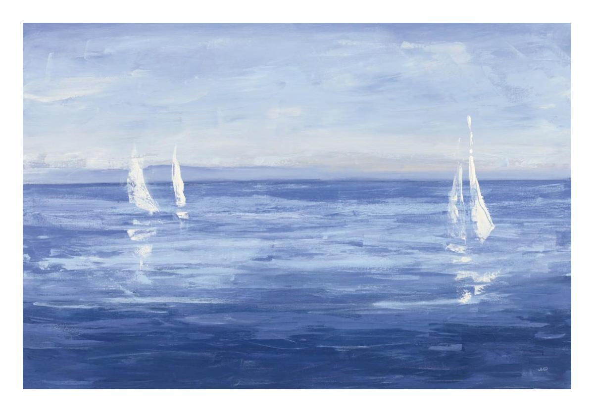 Open Sail -Paper Art-26"x18"